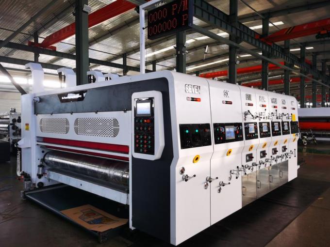 PRY-D1224 سرعت بالا اتوماتیک کامل 4 رنگ چاپ Flexo Slotting کندهای کندهای کپی ماشین 6