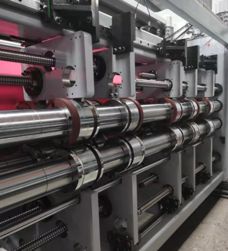 PRY-D1224 سرعت بالا اتوماتیک کامل 4 رنگ چاپ Flexo Slotting کندهای کندهای کپی ماشین 7