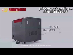 DX660F 4000dpi دستگاه ساخت صفحه های دیجیتال Flexo CTP