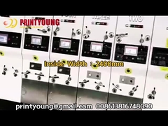 PRY-D1224 سرعت بالا اتوماتیک کامل 4 رنگ چاپ Flexo Slotting کندهای کندهای کپی ماشین