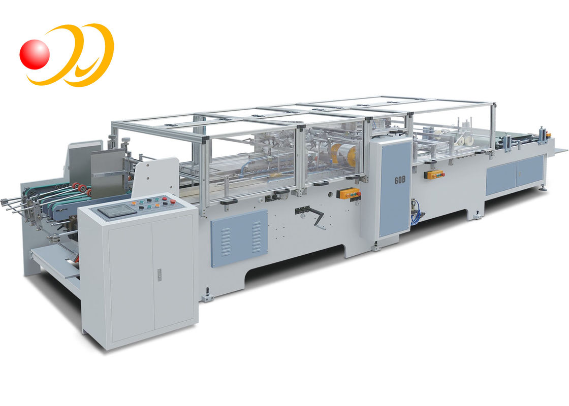 Bottom Gluing Brown Paper Carry Bag Making Machine For Grocery