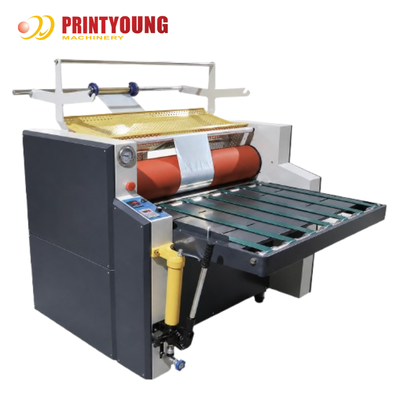 PRY-FMT نیمه اتوماتیک هیدرولیک روغن گرم کننده سرد فولیو فیلم لامینینگ ماشین با Rewinding