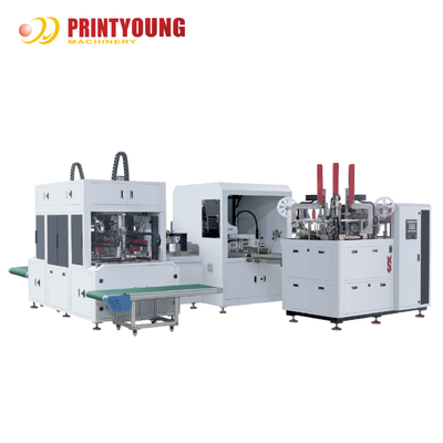 دستگاه اتوماتیک ساخت جعبه سفت و سخت PRY-CS620B با سرعت بالا برای کارتن/کاغذ 380 ولت 48 عدد در دقیقه گارانتی 1 ساله